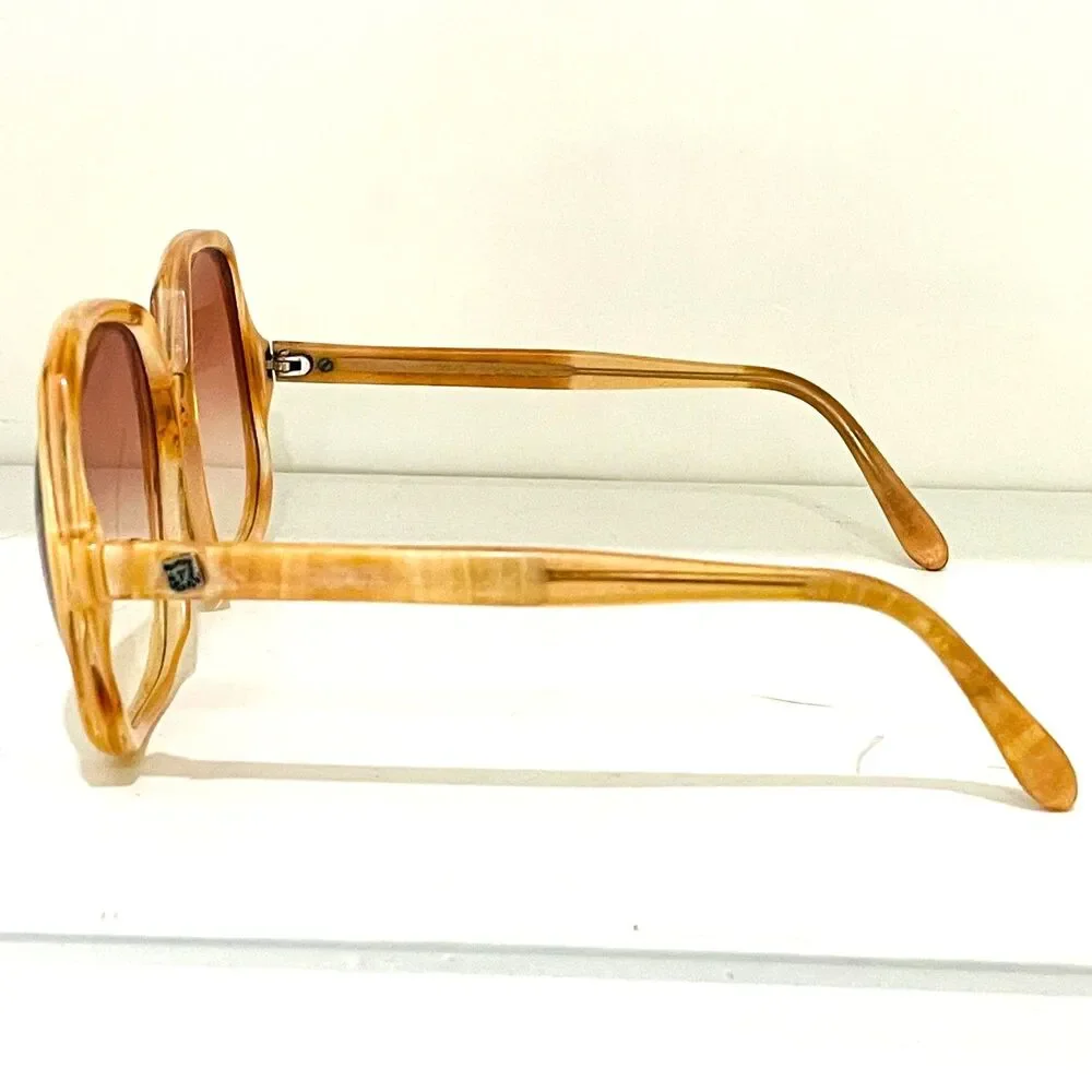 Original Vintage Sunglasses Anne Klein Riviera Mod 50 Made in Italy 1970s Retro - Picture 4 of 10